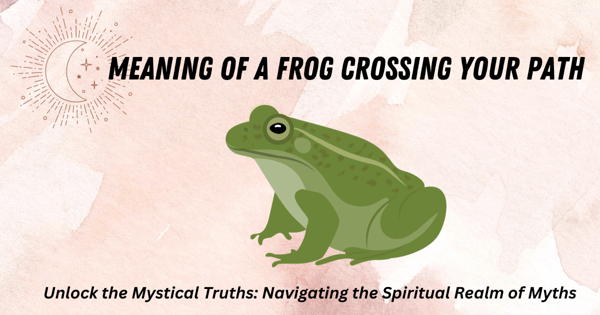 Meaning of a Frog Crossing Your Path